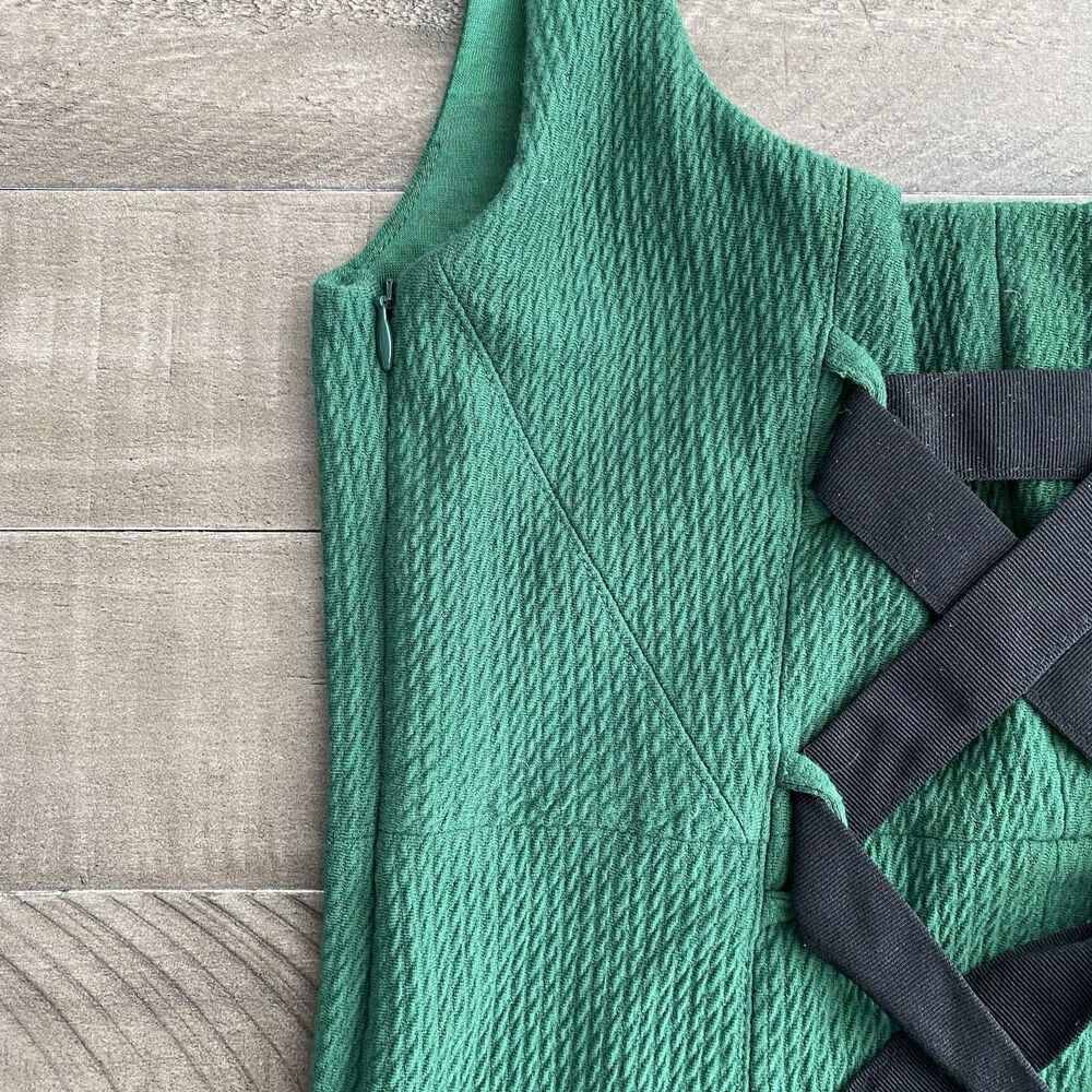 Maeve Deep Green Ribbed Tank Top - Picture 5 of 13